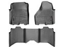 2009-2018 Nissan Frontier (Crew Cab, with Rockford Audio System) - FRONT and REAR Floor Liners - Black (set)