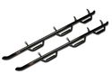2007-2010 Chevy Silverado 3500 / 3500HD Crew Cab with 8' Bed - N-Fab Hooped Bed Access Nerf Bars (6 Steps) (Black Gloss Finish)