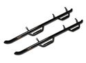 2007-2010 Chevy Silverado 3500 / 3500HD Crew Cab with 8' Bed - N-Fab Hooped Wheel to Wheel Nerf Bars (Black Textured)