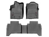 2018-2020 Toyota Tacoma Double Cab (Automatic) - FRONT and REAR Floor Liner - Black (set)