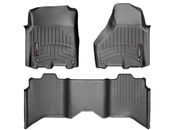 2012-2018 Dodge Ram 1500 Crew Cab - FRONT and REAR Floor Liners - Black (set)