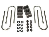 1999-2016 Ford F350 4wd (w/o factory overloads) - Tuff Country 4" Rear Block & U-Bolt Kit - Tuff Country Non-Tapered