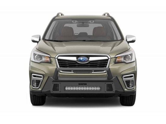 Scorpion P000031 Tactical Center Mount Non-Winch Front Bumper with LED Light Bar for Subaru Forester 2019-2021