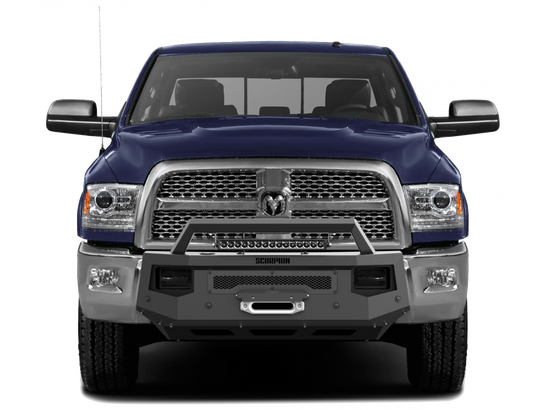 Scorpion P000032 Tactical Center Mount Front Bumper with LED Light Bar for Dodge Ram 2500 2013-2018