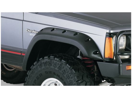 1984-2001 Jeep Cherokee (fits 4 Door Sport Utility Models only) - Bushwacker Cut Out Style Fender Flares (Front Pair)