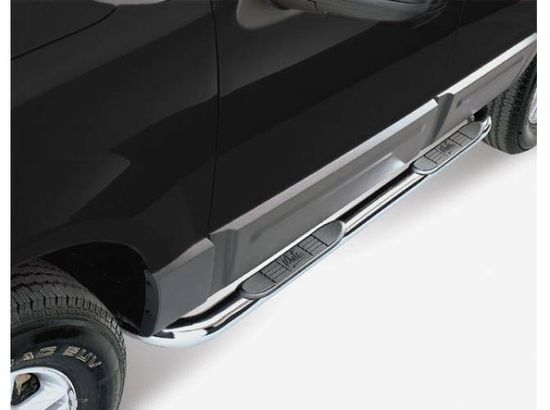 2015-2019 Chevy Silverado 2500HD Regular Cab - Westin Signature Series 3" Round Nerf Bar (Chrome / Rocker Mount)