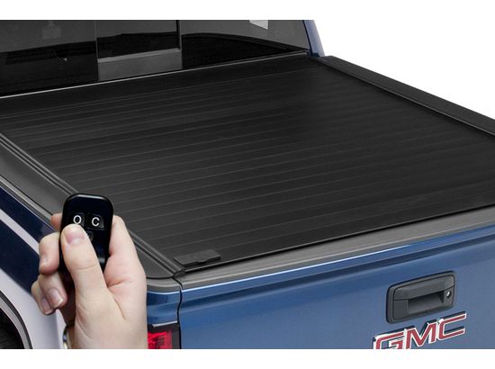2008-2016 Ford F350 with 6' 9" Bed - Retrax PowertraxPRO MX Tonneau Cover w/Stake Pocket Cut Out Rails (Retractable Electric Style, Aluminum with Matte Finish)