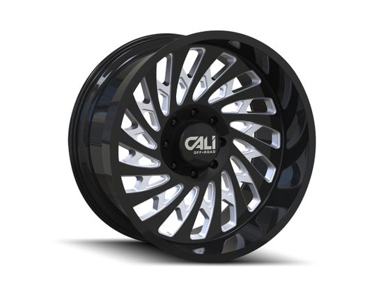 Cali Off-Road Switchback Gloss Black/Milled 20x10 6x139.7 -30 Offset - 9108-2183BM-30